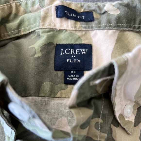 J. Crew Slim Fit Camouflage Button-down. - Picture 3 of 3
